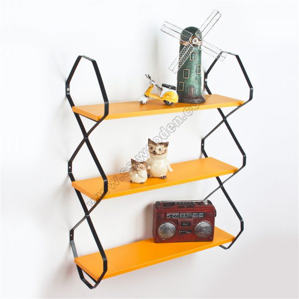 3-Tier Floating Shelf with metal brackets SS-MO606-D