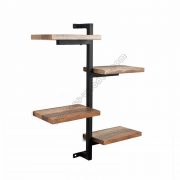 4-Tier Wall Shelf with Tube SS-IN802