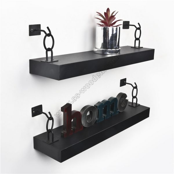 Industrial Floating Shelf with Iron Chain SS-IN813-D
