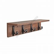 Rustic Coat Rack with 4 hooks SS-IN812